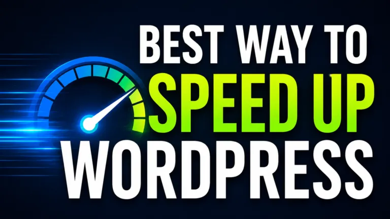 Best way to speed up WordPress
