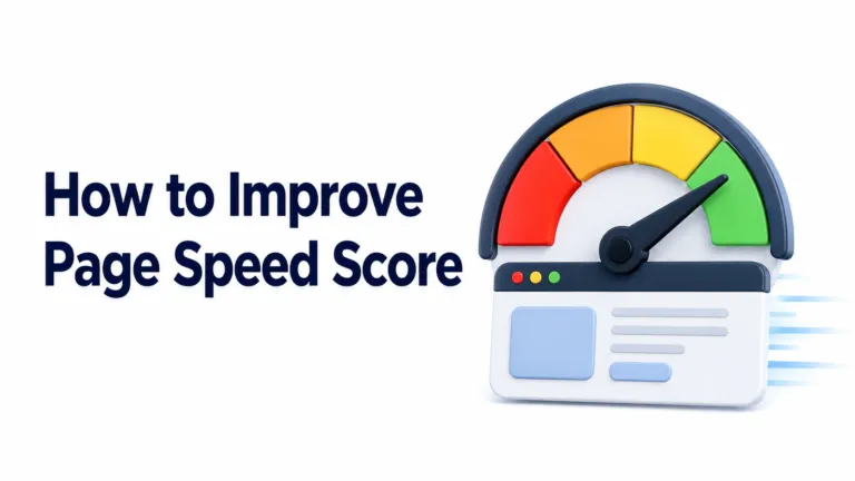 How to Improve Page Speed Score