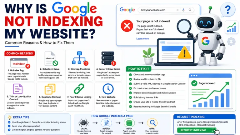 Why Is Google Not Indexing My Website