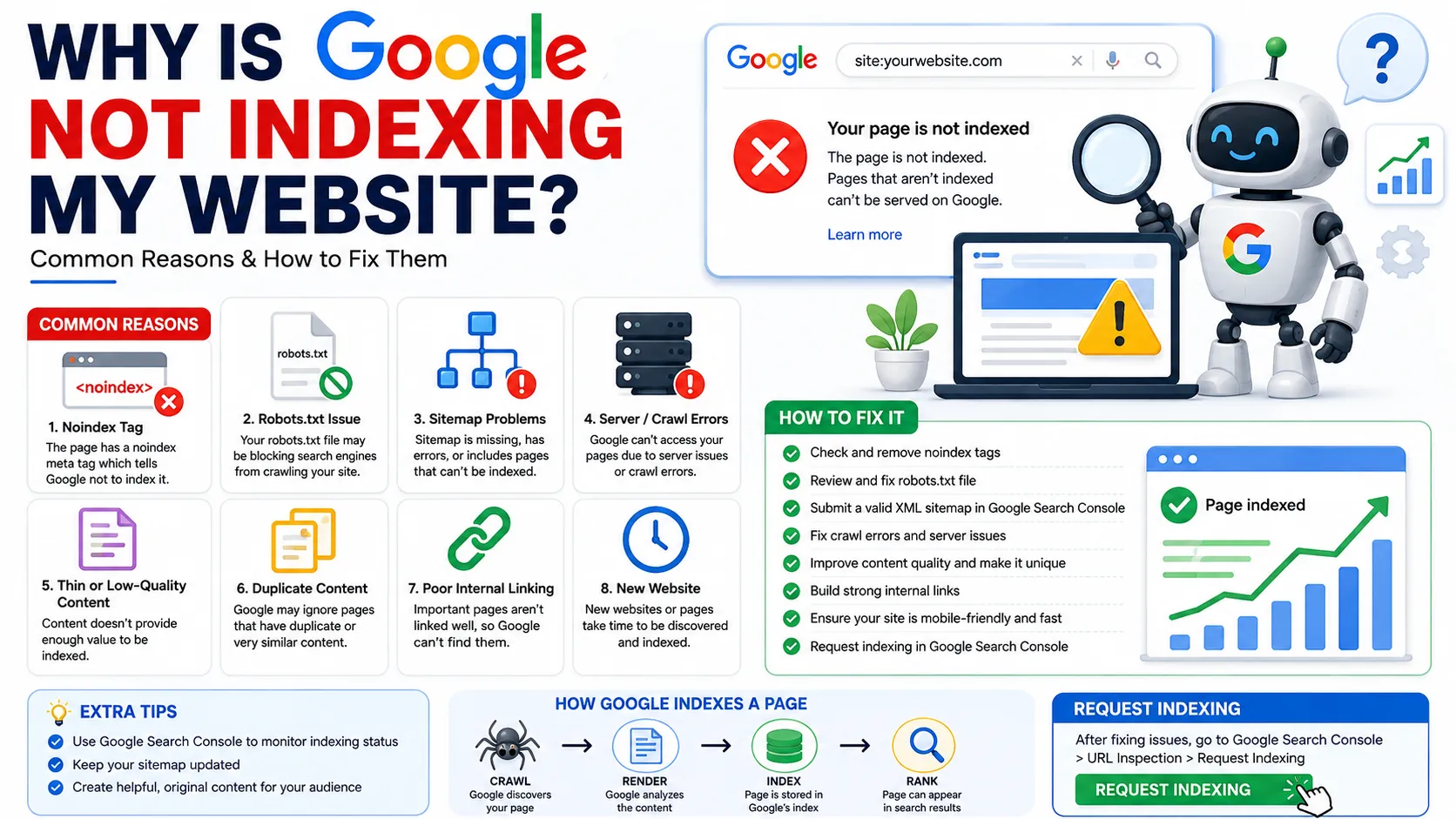 Why Is Google Not Indexing My Website