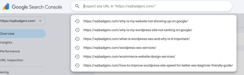 Request Manual Indexing in GSC