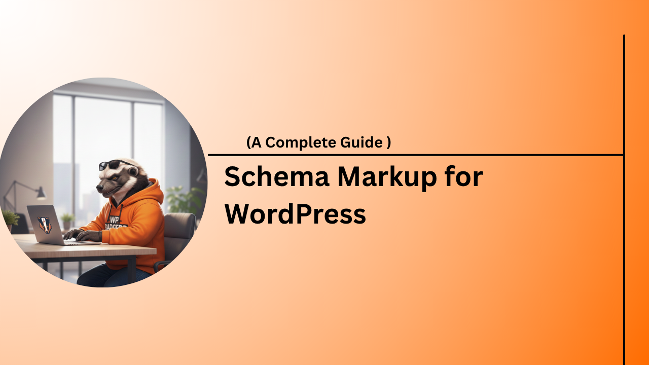 A detailed technical illustration of schema markup for WordPress showing code snippets and rich search results.