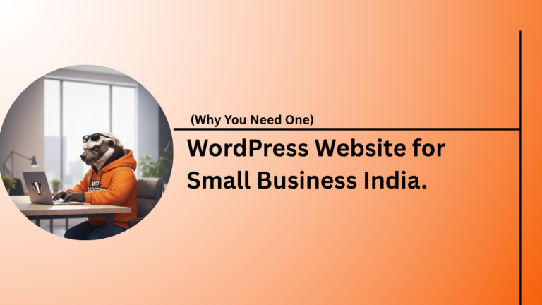 A professional WordPress website for small business India designed by WP Badgers.