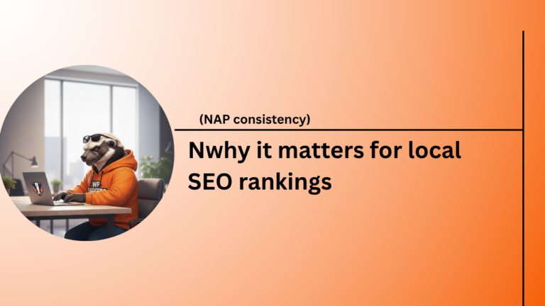 A detailed infographic explaining the importance of NAP consistency for local SEO and business citations.
