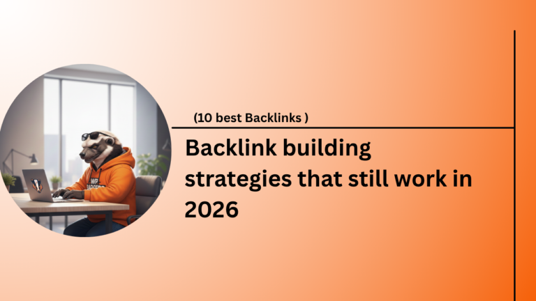 A professional digital marketer analyzing backlink building strategies 2026 on a laptop.