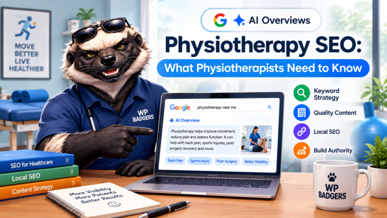 AI Overviews physiotherapy SEO