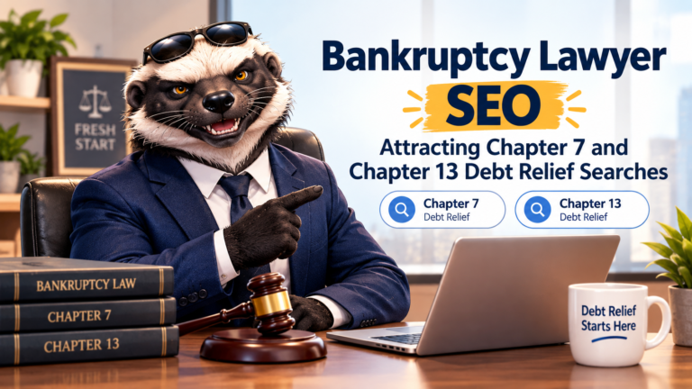 Bankruptcy Lawyer SEO Attracting Chapter 7 and Chapter 13 Debt Relief Searches