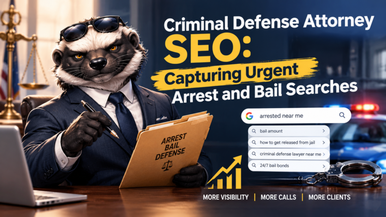 Criminal Defense Attorney SEO Capturing Urgent Arrest and Bail Searches
