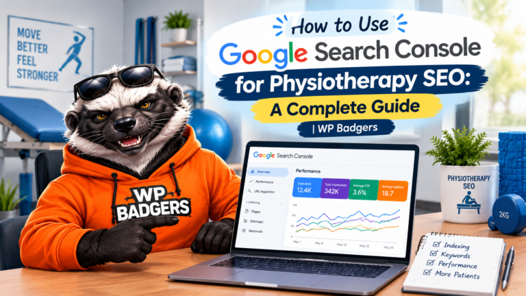 Google Search Console physiotherapy