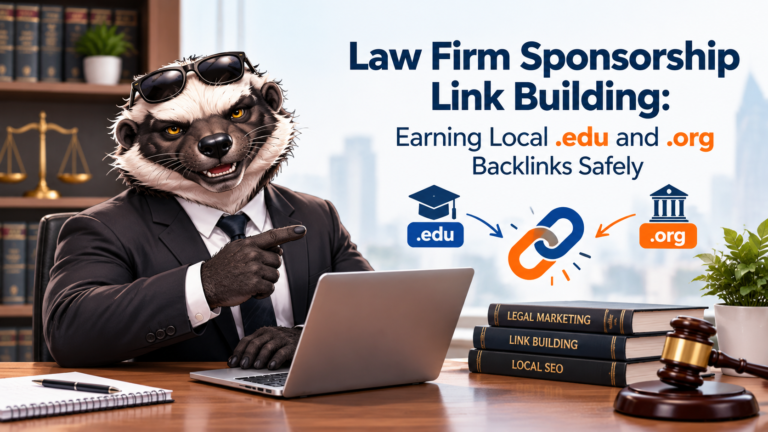 Law Firm Sponsorship Link Building Earning Local `.edu` and `.org` Backlinks Safely